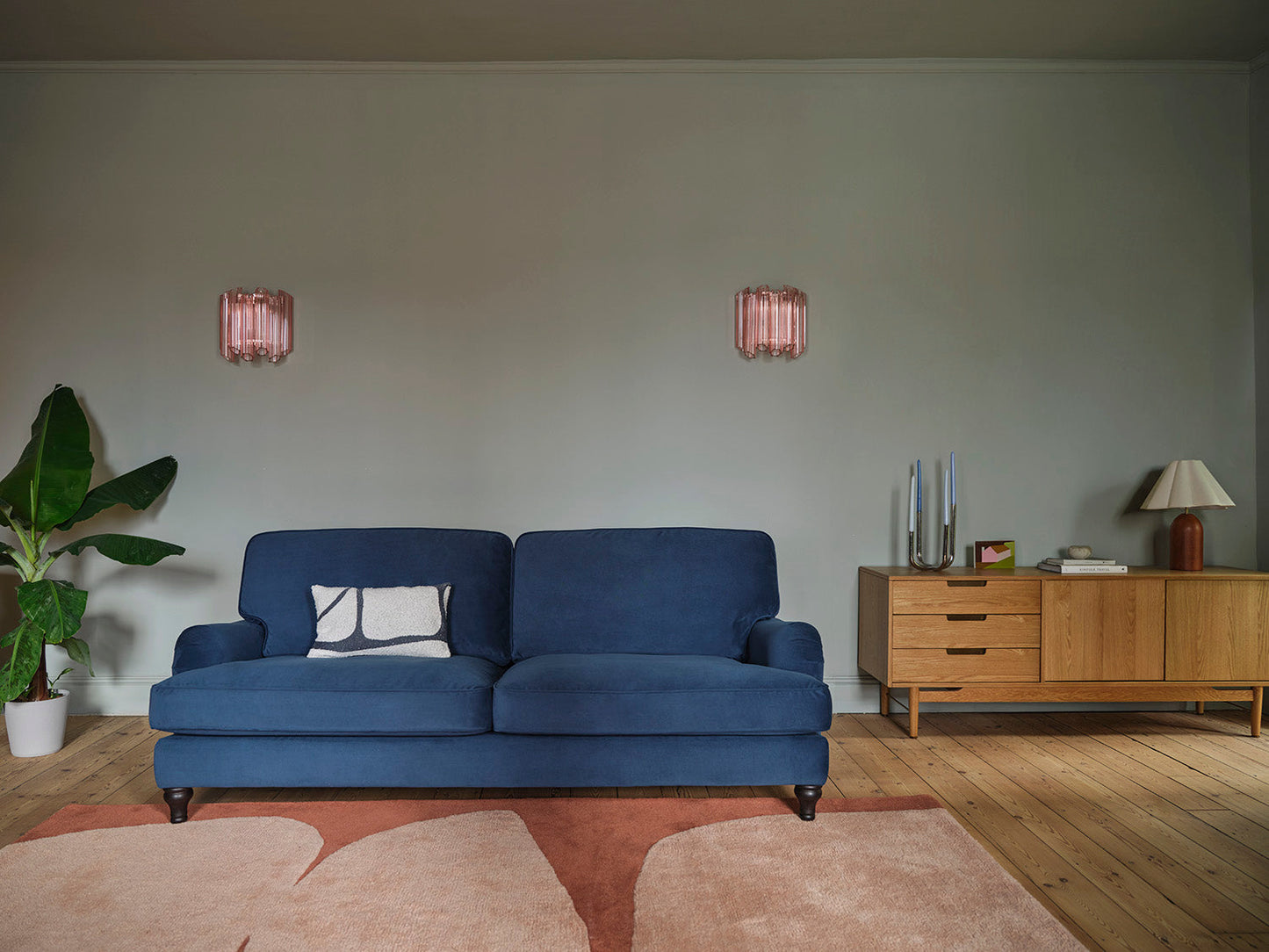 Model 15 2 Seater Sofa, Blaugrün