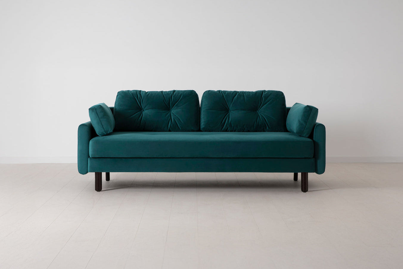 Model 04 Dreisitzer-Schlafsofa, Eisvogelblau