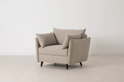 Model 08 Chair Bed Single Sofa Bed, Pumice