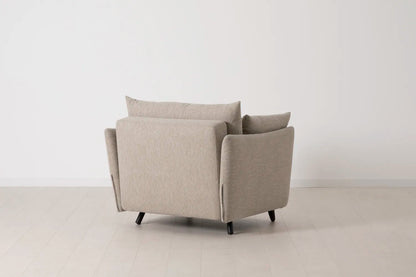 Model 08 Chair Bed Single Sofa Bed, Pumice