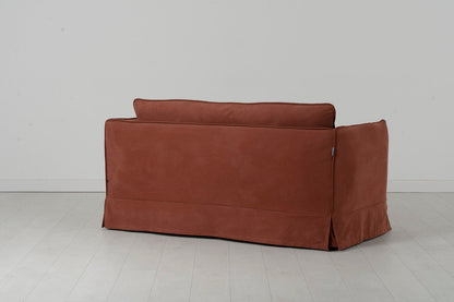 Model 18 Zweisitzer-Sofa mit Polsterhocker, Toskana