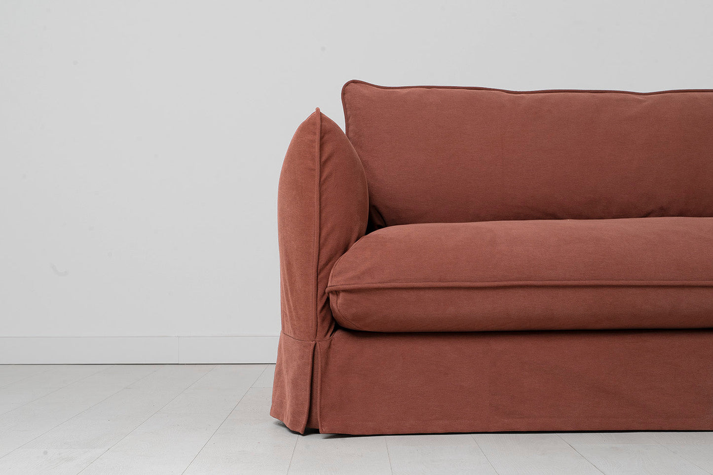 Model 18 Zweisitzer-Sofa mit Polsterhocker, Toskana