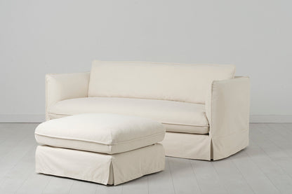 Model 18 3 Seater Sofa with Ottoman, Nougat
