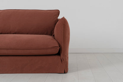 Dreisitzer-Sofa mit Polsterhocker, Toskana