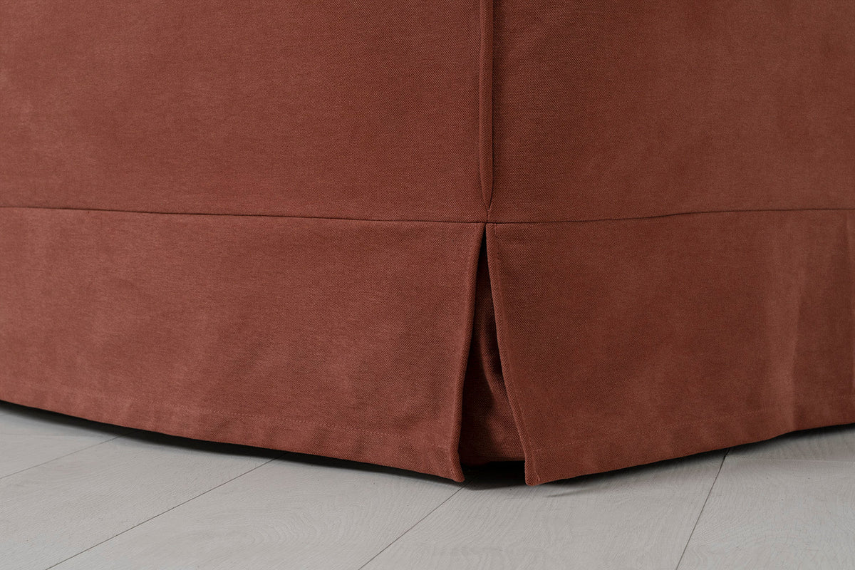 Dreisitzer-Sofa mit Polsterhocker, Toskana