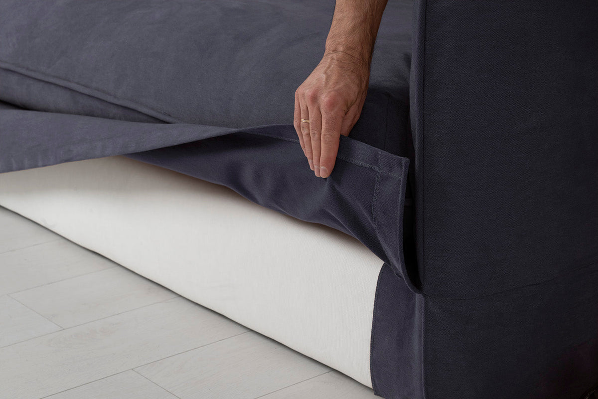 Model 18 Dreisitzer-Sofa Bezüge, Mitternachtsblau
