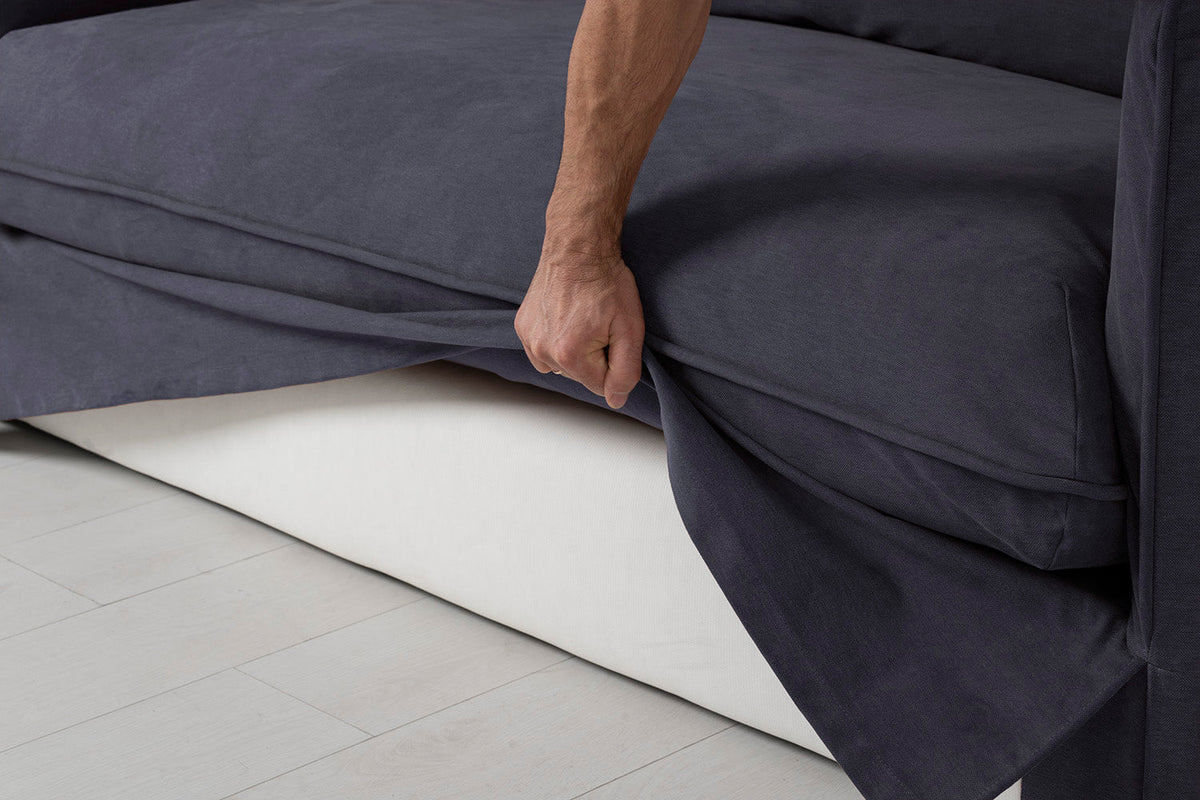 Model 18 Dreisitzer-Sofa Bezüge, Mitternachtsblau