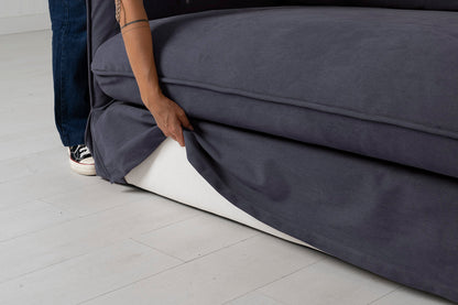 Model 18 Dreisitzer-Sofa Bezüge, Mitternachtsblau