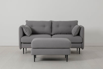 Model 19 2 Seater Sofa with Ottoman, Risso — Front View