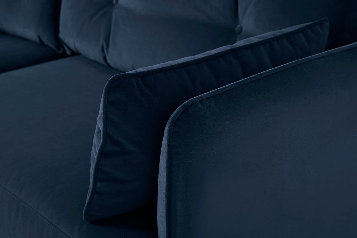 Model 19 Dreisitzer-Sofa, Indigoblau