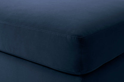 Model 19 Ottoman, Indigo — Seat Detail