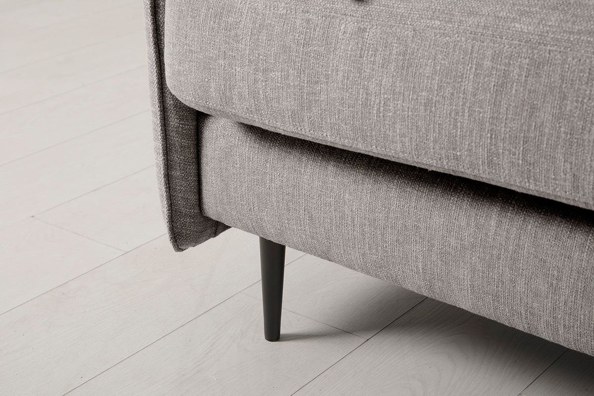Model 19 Dreisitzer Chaiselongue-Sofa (Rechts), Schattengrau