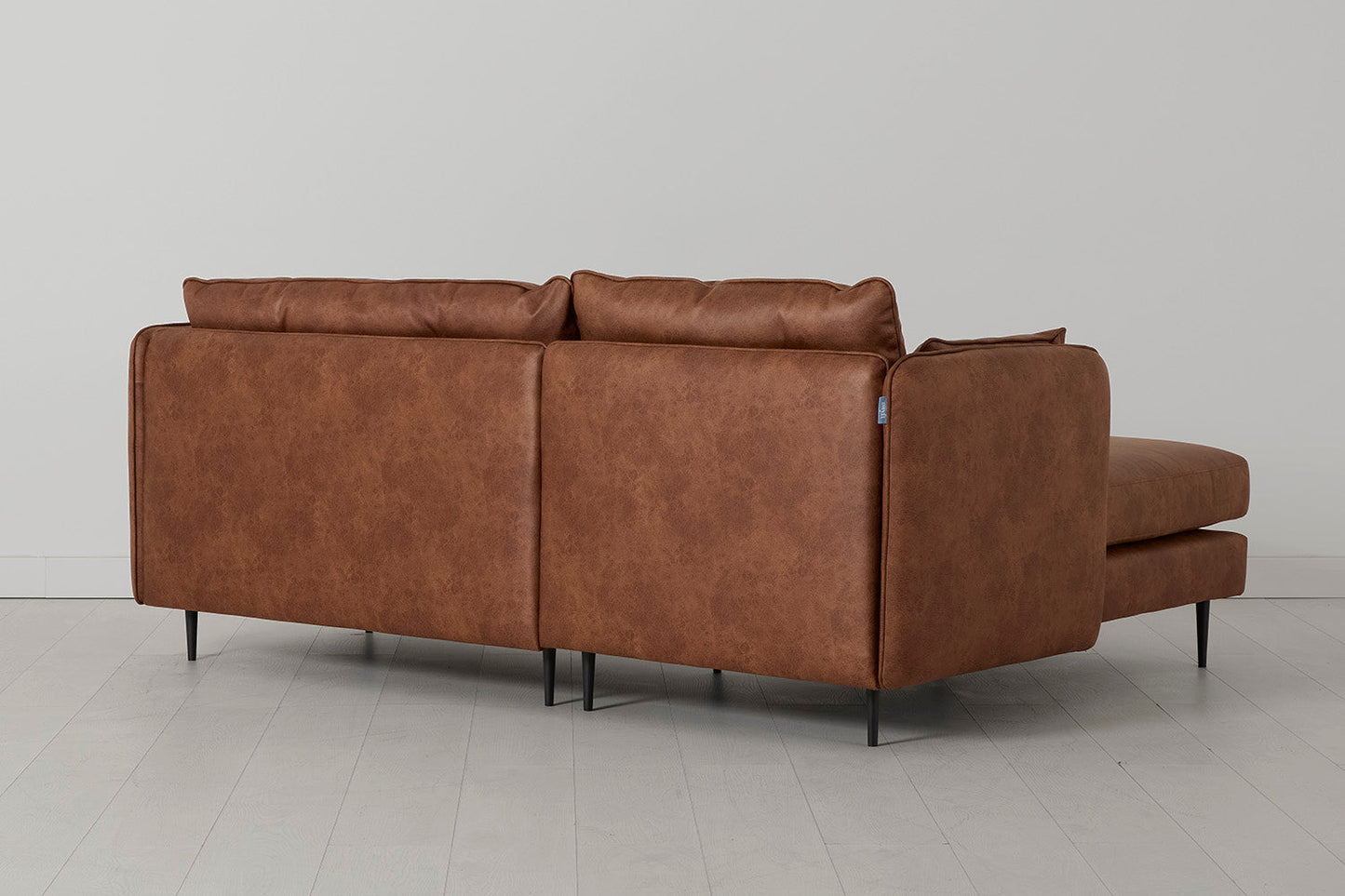 Model 19 3 Seater Left Chaise Sofa, Chestnut