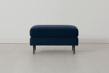 Model 19 Ottoman, Indigo — Front View