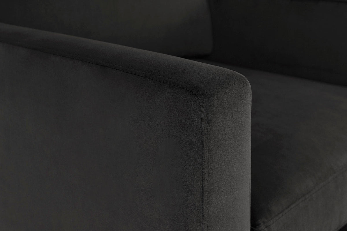 Model 01 3-Seater Sofa with Ottoman, Charcoal