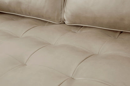 Model 02 Zweisitzer Sofa mit Hocker, Oyster