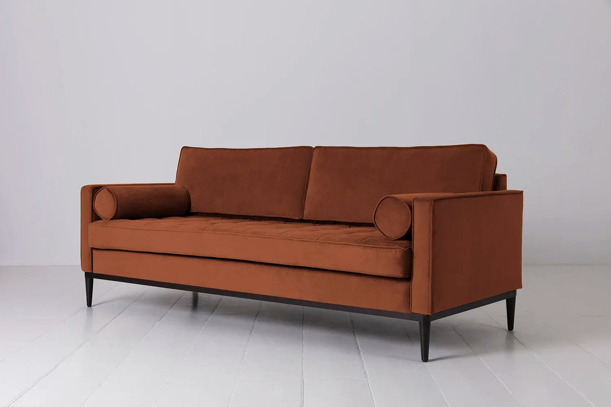 Model 02 3-Seater Sofa, Umber