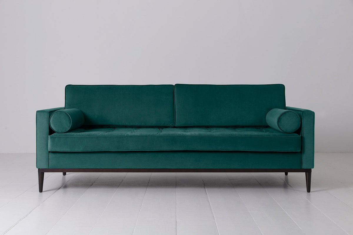 Model 02 Dreisitzer-Schlafsofa , Eisvogelblau