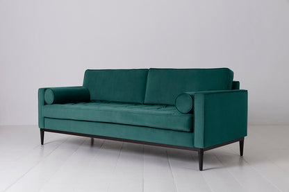 Dreisitzer-Sofa Model 02, Eisvogelblau
