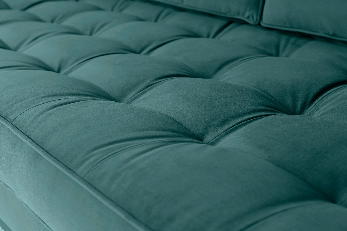 Dreisitzer-Sofa Model 02, Eisvogelblau
