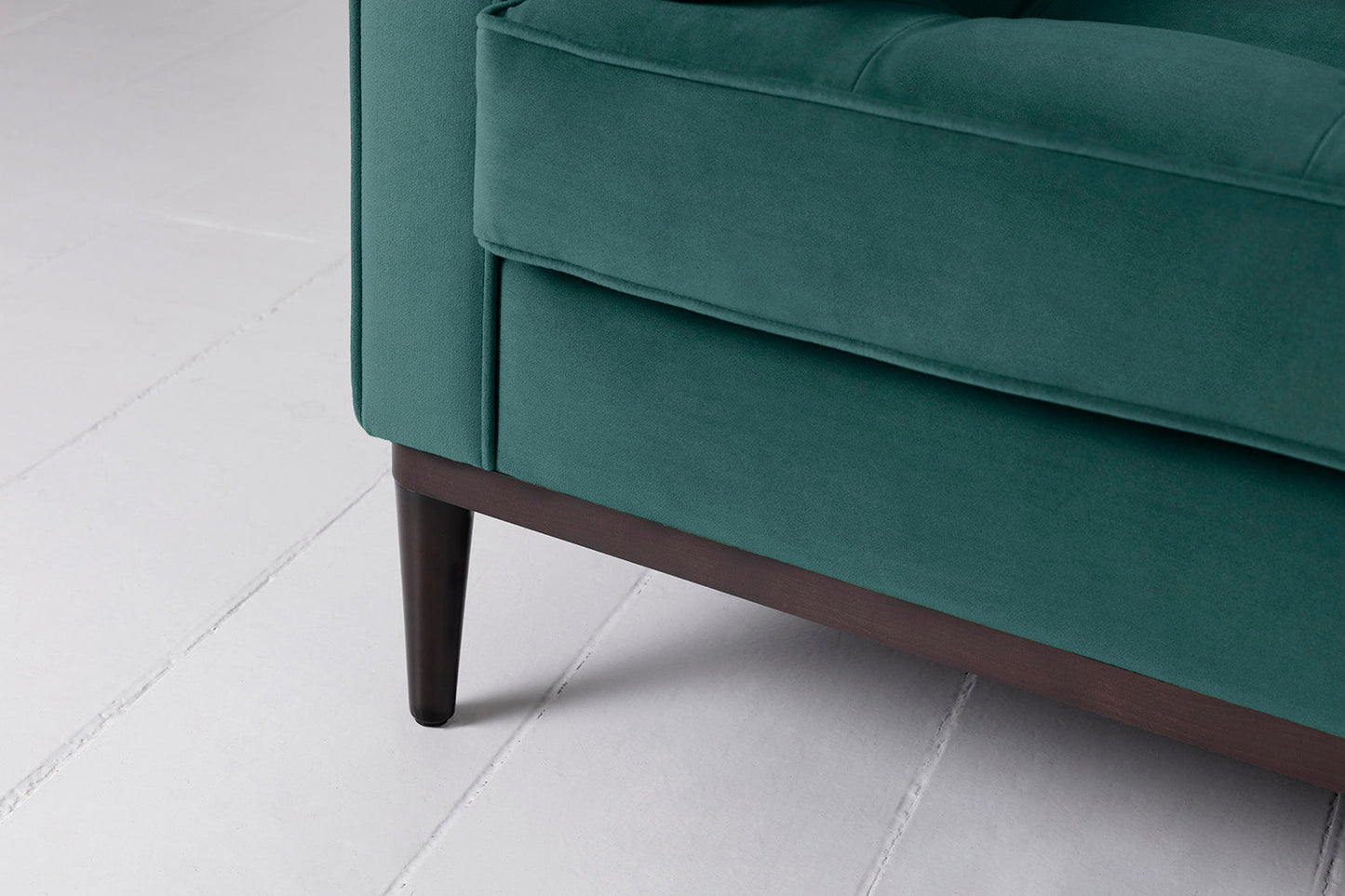 Dreisitzer-Sofa Model 02, Eisvogelblau
