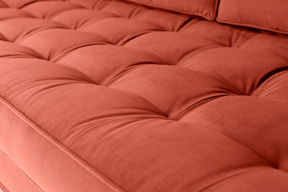 Model 02 Dreisitzer-Schlafsofa , Paprikarot