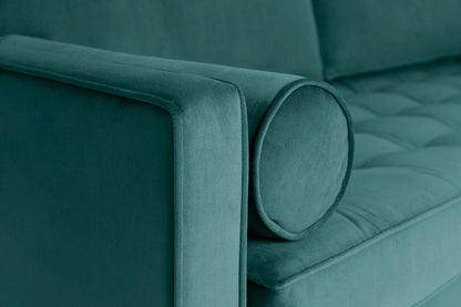 Dreisitzer-Sofa Model 02, Eisvogelblau