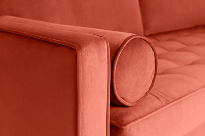 Model 02 3-Seater Sofa with Ottoman, Paprika