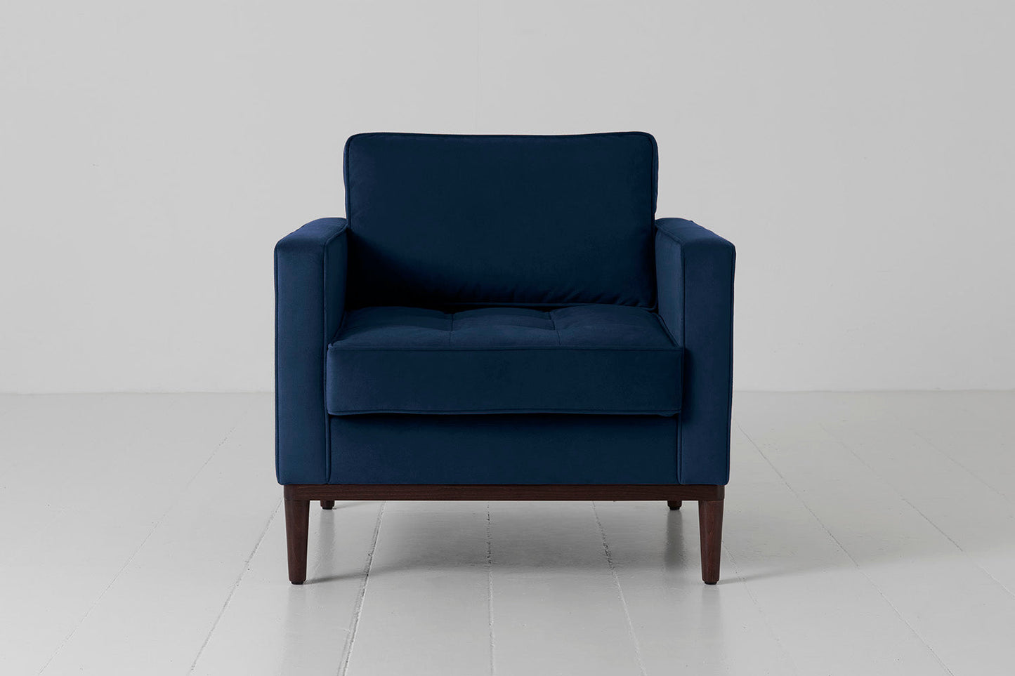 Sessel Model 02, Indigoblau