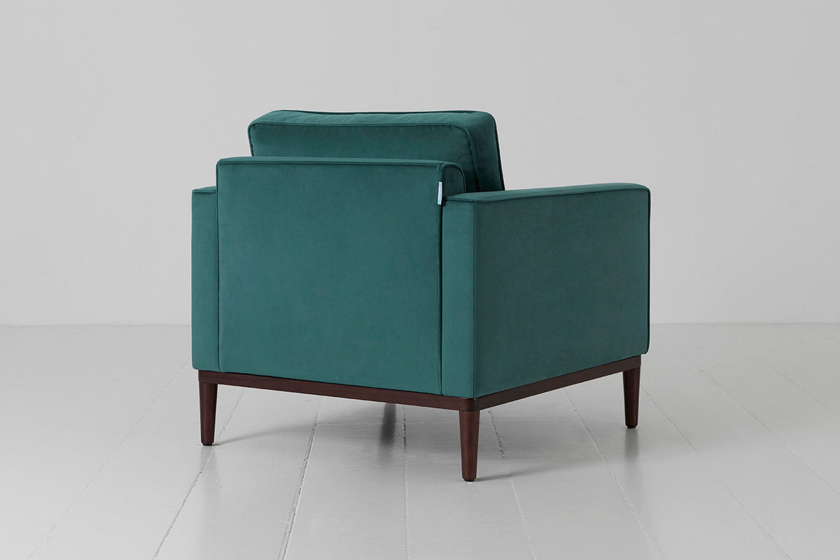 Sessel Model 02, Eisvogelblau