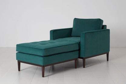 Chaiselongue Model 02, Eisvogelblau
