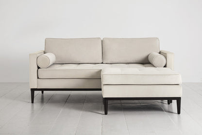 Model 02 2-Seater Sofa with Ottoman, Bone
