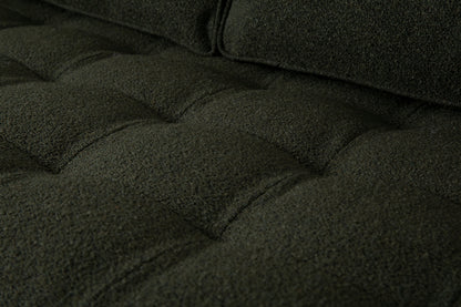 Model 02 Dreisitzer-Schlafsofa , Farngrün