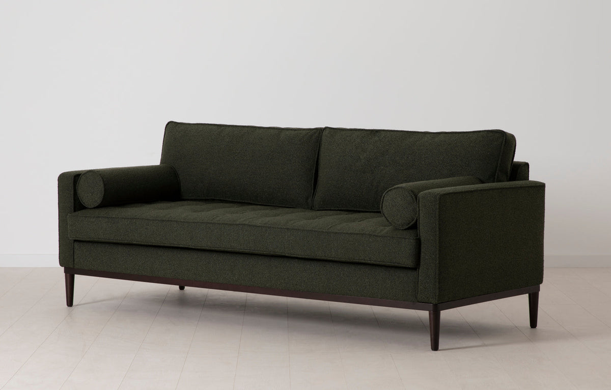 Dreisitzer-Sofa Model 02, Farngrün