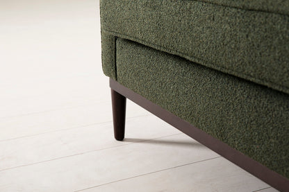 Model 02 Dreisitzer-Schlafsofa , Farngrün