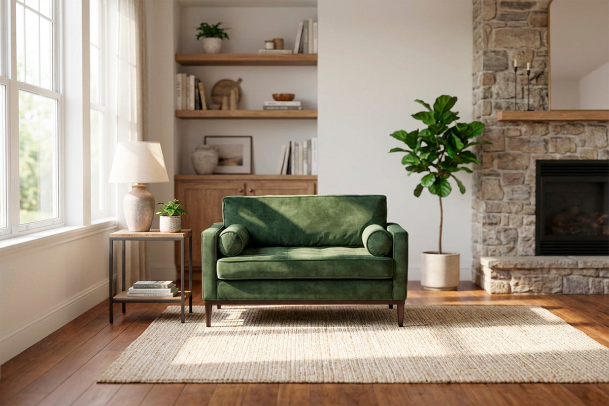 Model 02 Loveseat, Tannengrün