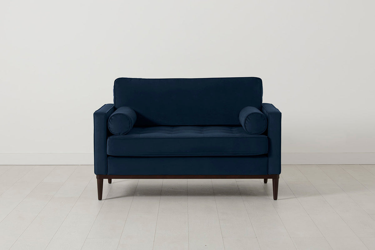 Model 02 Loveseat, Indigoblau