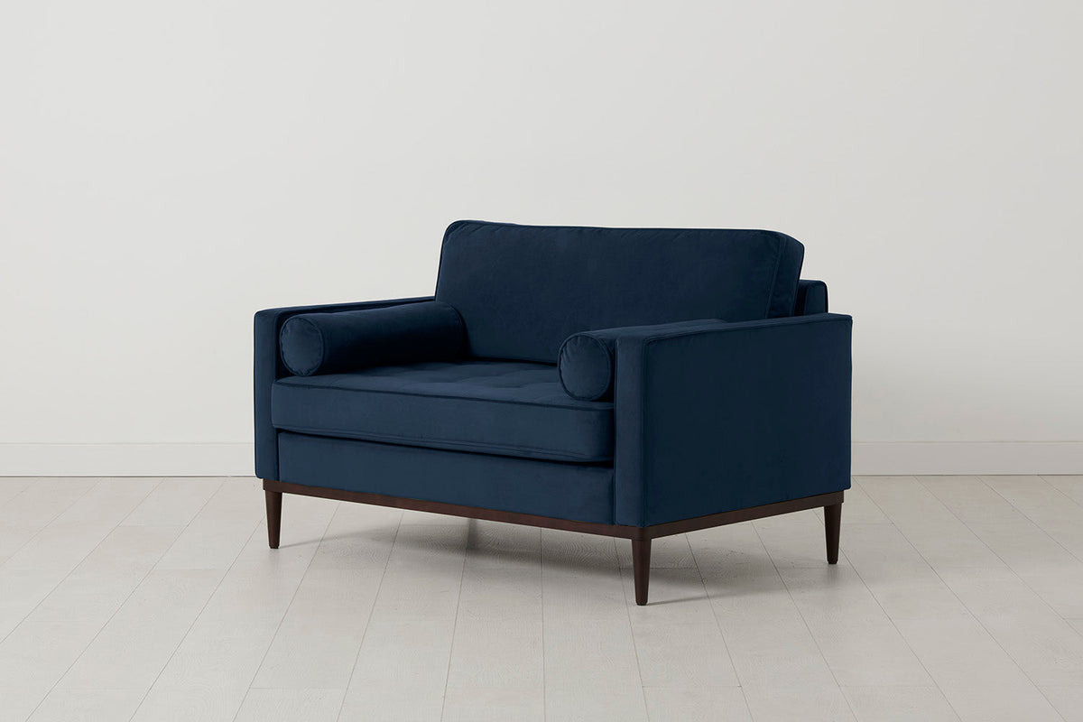 Model 02 Loveseat, Indigoblau