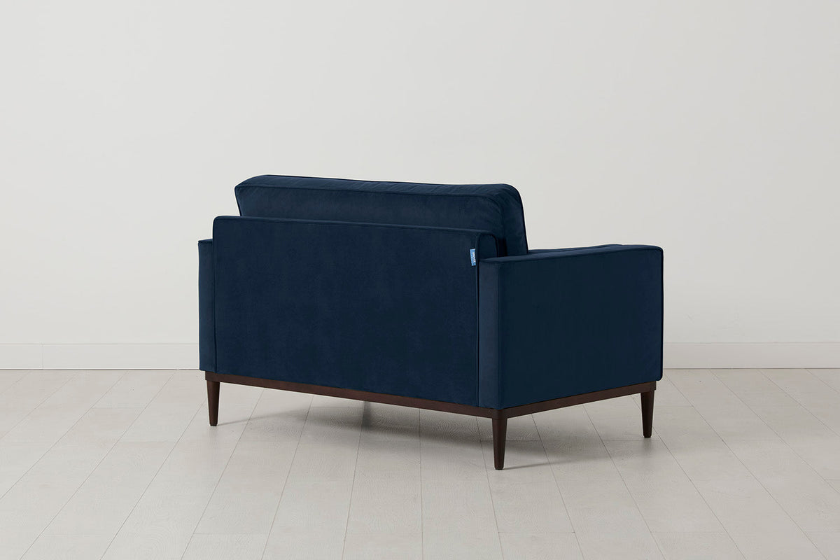 Model 02 Loveseat, Indigoblau