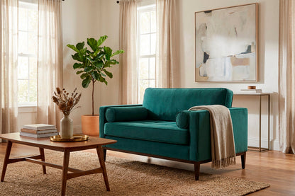 Model 02 Loveseat, Eisvogelblau