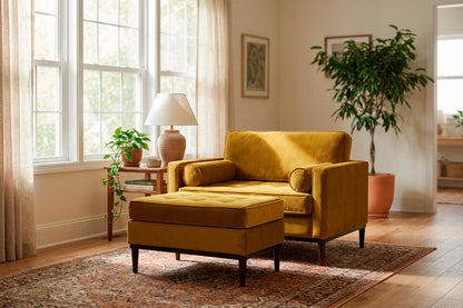 Model 02 Loveseat, Senfgelb