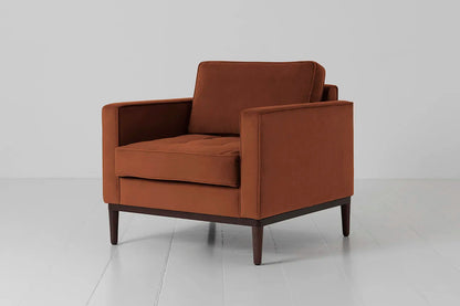 Sessel Model 02, Umbrabraun