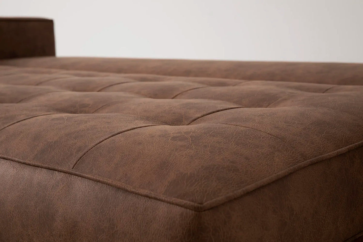 Model 02 Dreisitzer-Schlafsofa , Kastanienbraun