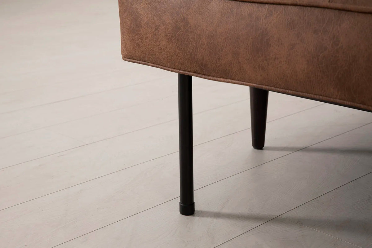 Model 02 Dreisitzer-Schlafsofa , Kastanienbraun