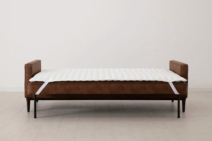 Model 02 Dreisitzer-Schlafsofa , Kastanienbraun
