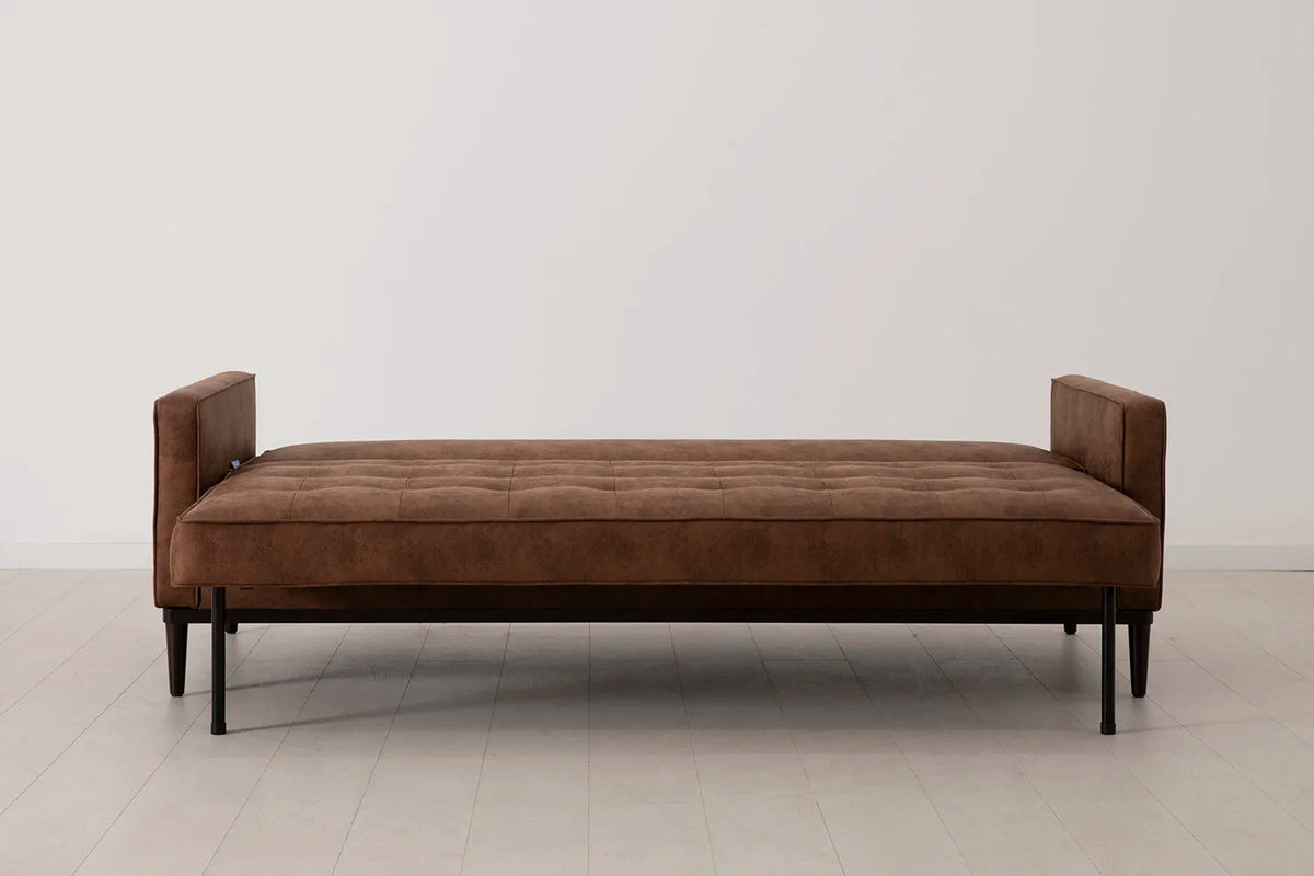 Model 02 Dreisitzer-Schlafsofa , Kastanienbraun