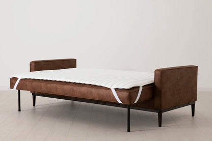 Model 02 Dreisitzer-Schlafsofa , Kastanienbraun