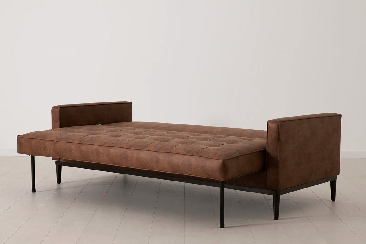 Model 02 Dreisitzer-Schlafsofa , Kastanienbraun