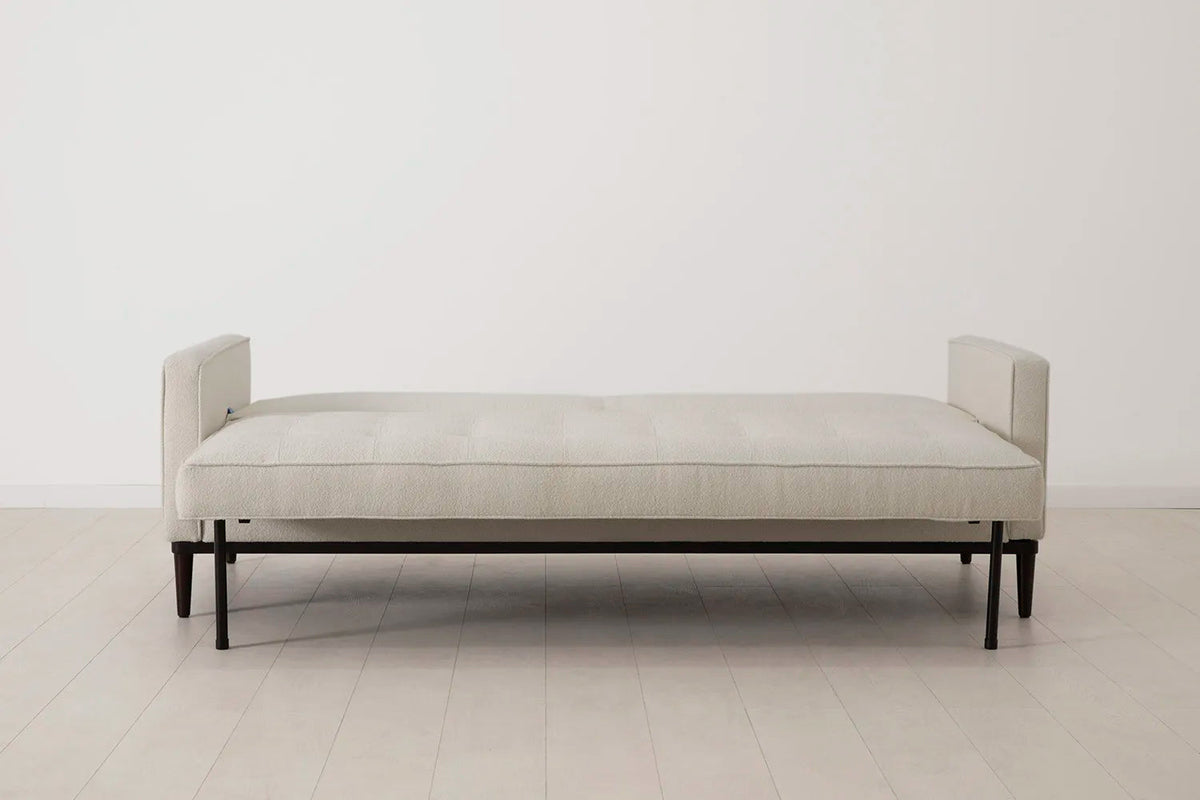 Model 02 Dreisitzer-Schlafsofa , Elfenbeinfarbe