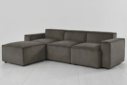 Model 03 3-Seater Left Chaise Sofa, Mink